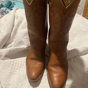 Golden retriever Leather Women's Cowboy Sz 7M Boots preOwned